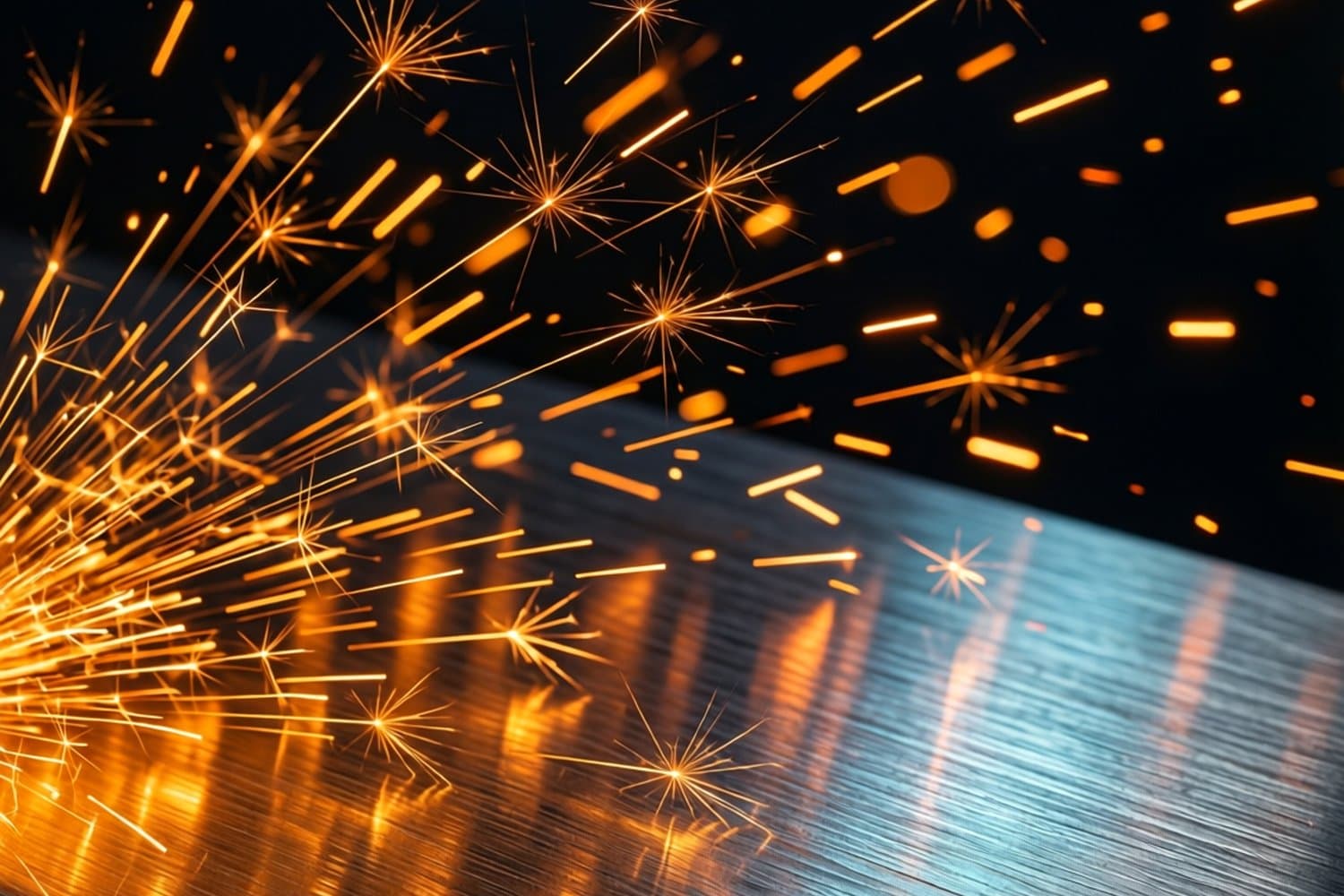 Taller servicio técnico RTK - chispas en metal trabajado